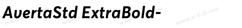 AvertaStd ExtraBold字体转换